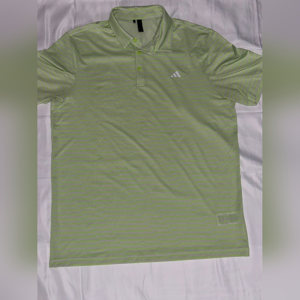 Adidas Men's Green Polo Shirt